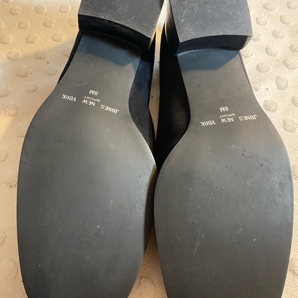 JONES NEW YORK black vegan suede/ gray tweed loafer - Picture 9 of 12